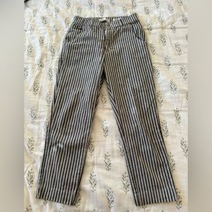 Hollister Striped Stretch Crop Taper Pant